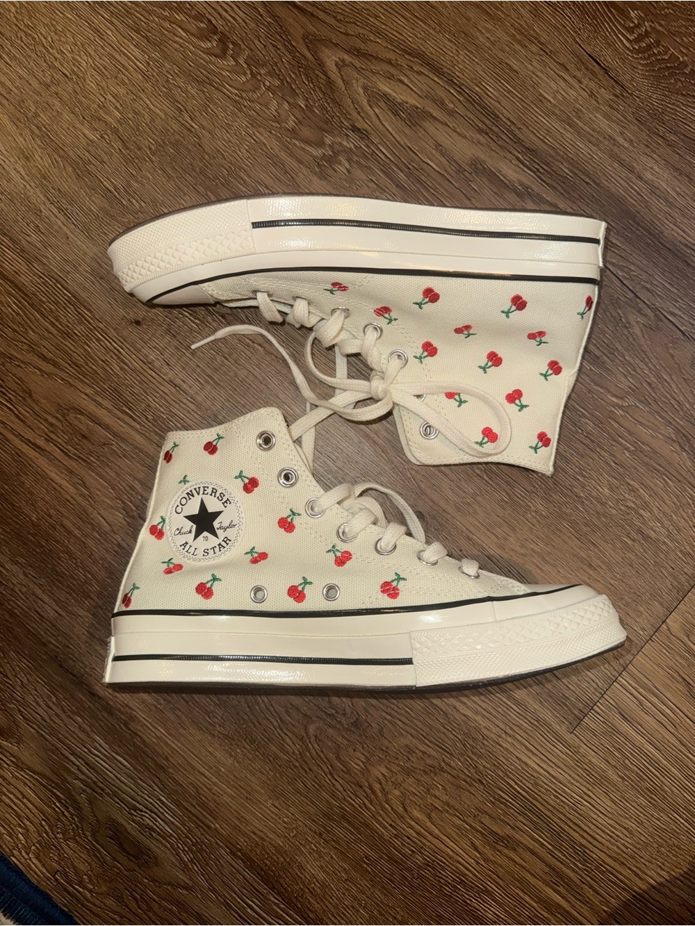 Converse High Top Sneakers in Cream